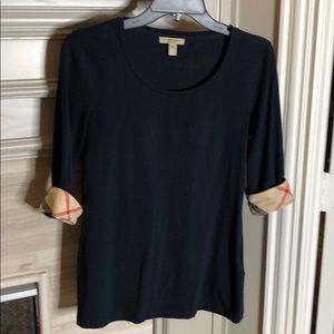 Burberry scoop neck top